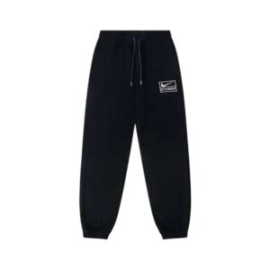 Stussy co-branded black casual pants