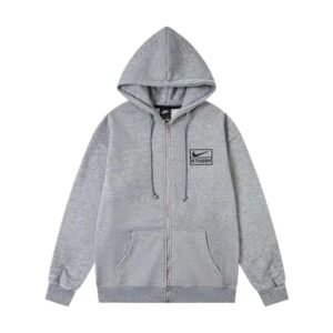Stussy Co-branded Simple Style Grey Hoodie
