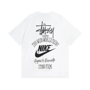 Stussy Co-branded Simple White T-shirt