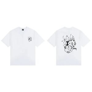 Stussy Dice Print White T-shirt
