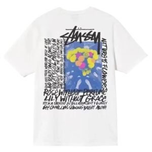 Stussy Floral Art White T-shirt