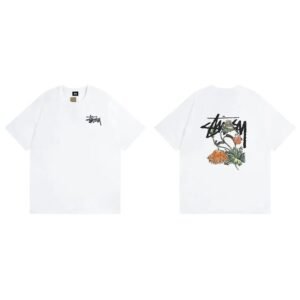 Stussy Floral Style White T-shirt