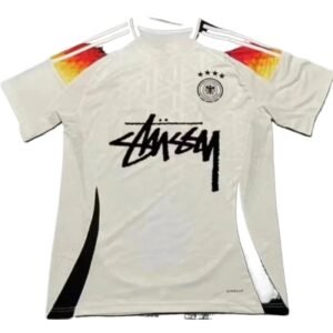 Stussy German team style white T-shirt