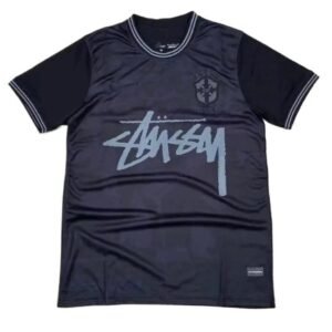 Stussy graffiti-style black T-shirt