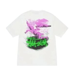 Stussy Graffiti Style White T-shirt