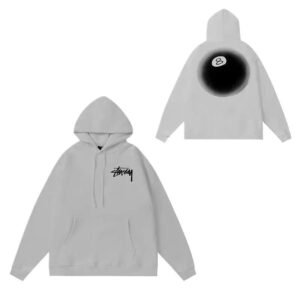 Stussy No.8 Ball Grey Hoodie