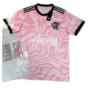 Stussy Pink Trendy Style T-shirt