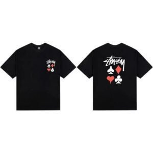 Stussy Poker Style Black T-shirt