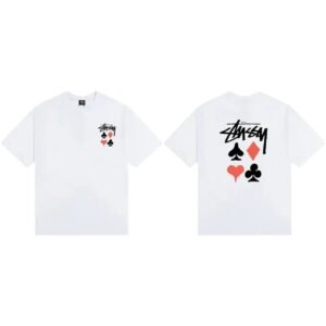 Stussy Poker Style White T-shirt