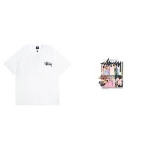Stussy Printed Trendy Style White T-shirt