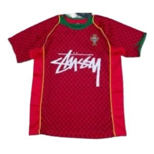 Stussy sporty style red short-sleeve