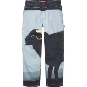 Supreme Animal Print Denim Long Pants