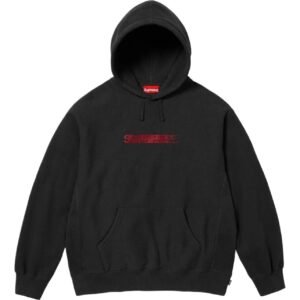 Supreme basic black hoodie