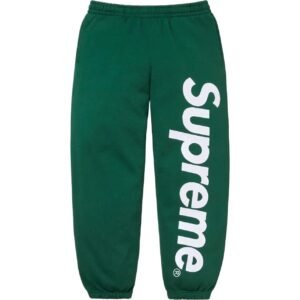 Supreme basic casual green sweatpants
