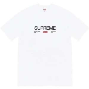 Supreme basic white T-shirt
