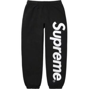 Supreme casual style black sweatpants