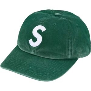 Supreme letter retro style green hat