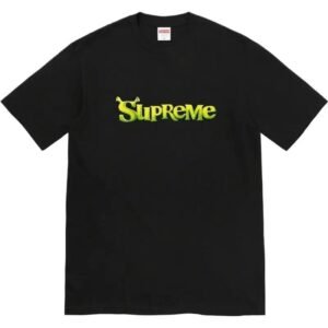 Supreme letter-style black T-shirt