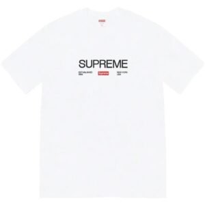 Supreme minimalist style white T-shirt