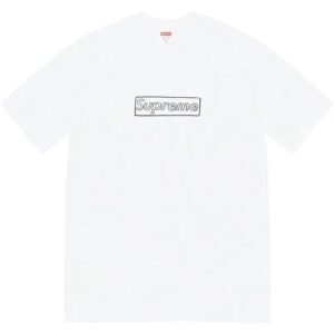 Supreme minimalist style white T-shirt