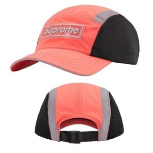 Supreme sporty orange and black color - blocked hat