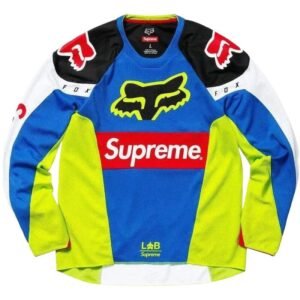 Supreme streetwear brand contrasting color style top