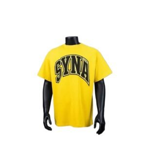 SYNAWorld American-style trendy brand yellow T-shirt