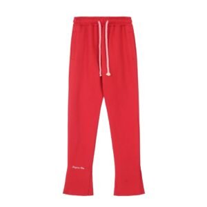 SynaWorld casual style red long trousers