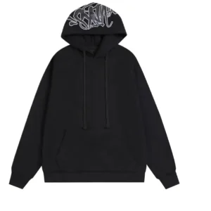 SynaWorld Graffiti Style Black Hoodie