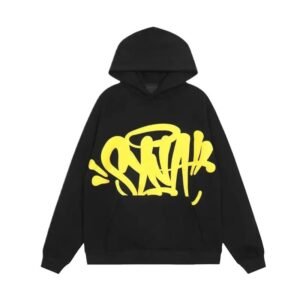 SynaWorld Graffiti-style Black Sweatshirt