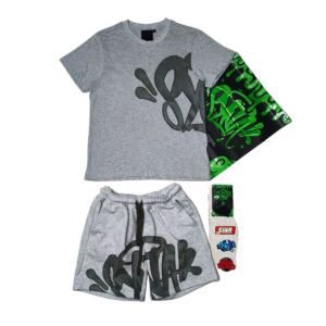 SYNAWorld Graffiti-style Grey Suit