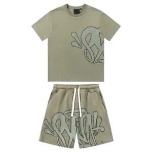 SynaWorld Graffiti Style Khaki Suit