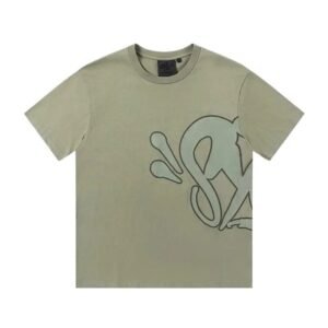 SynaWorld Graffiti Style Khaki T-shirt