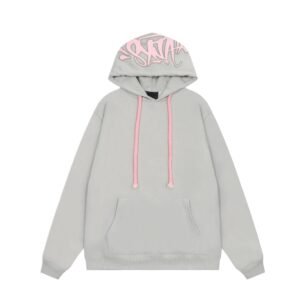 SynaWorld Graffiti-style Light Gray Hoodie