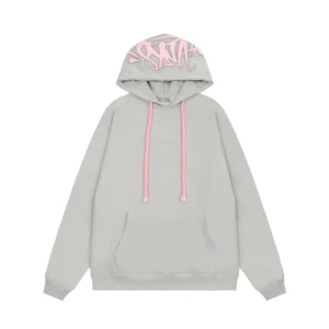 SynaWorld Graffiti Style Light Grey Hoodie