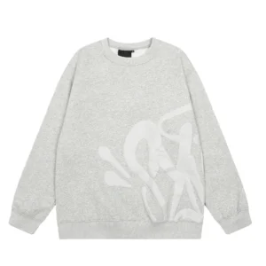 SynaWorld Gray Trendy and Cool Sweatshirt