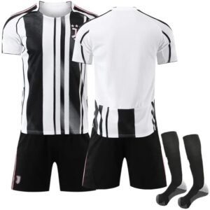 The black and white striped football jersey of Juventus.