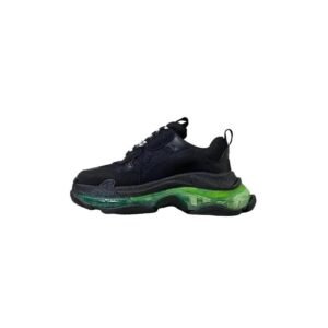 The black-green style of Balenciaga Triple S sneakers.
