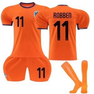The Dutch Robben series orange jerseys.