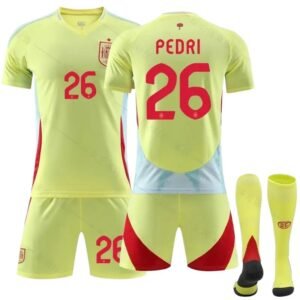 The fluorescent green jersey of the Spanish Pedri series