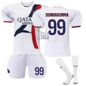 The No. 99 white jersey of Paris Saint-Germain.