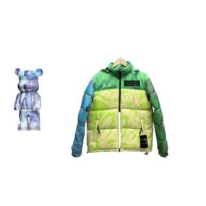 The North Face Trendy and Cool Camouflage Green Down Jacket