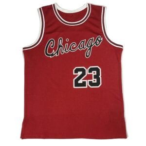 The retro red jersey of the Chicago Bulls