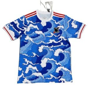 Tokyo Ghoul Wave Blue and White Short-sleeve Shirt