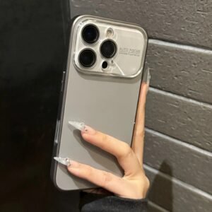 Transparent Trendy Cool Gray iPhone Case