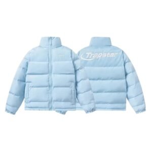 Trapstar casual light blue cotton-padded jacket