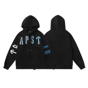 Trapstar Letter Style Black Hoodie