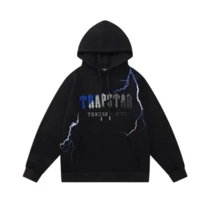 Trapstar Lightning Series Black Hoodie