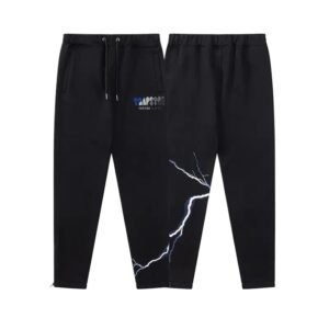 Trapstar Lightning Trendy Cool Black Sweatpants