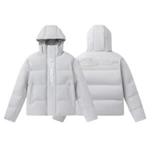 Trapstar Trendy Cool Light Grey Down Jacket